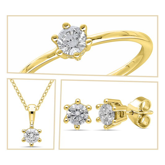 Sonderangebot Set 6er Krappe | je ca. 0,25 ct.